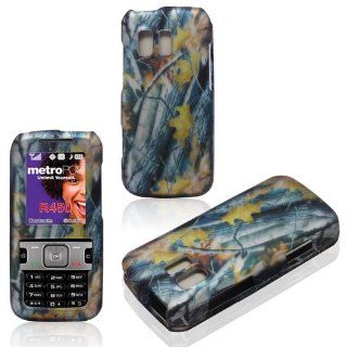 2D Camo Branches Samsung Straight Talk R451c, TracFone SCH R451c, Messenger R450 Cricket, MetroPCS Case Cover Hard Snap on Rubberized Touch Phone Cover Case Faceplates Cell Phones & Accessories