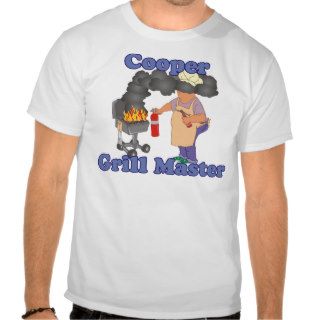 Personalized Cooper Grill Master T Shirt