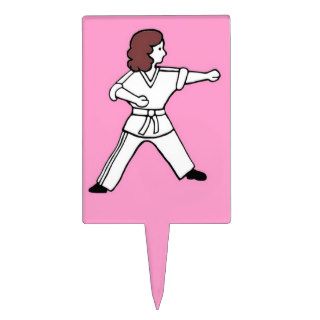 Karate Kid 16 light pink cake topper Martial Arts