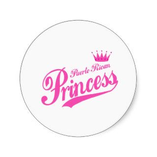 Puerto Rican Princess Stickers