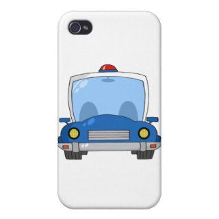 Cartoon Police Car iPhone 4 Cover