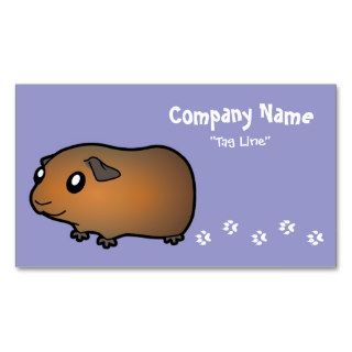 Cartoon Guinea Pig (brown) Business Cards