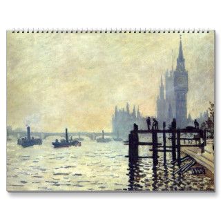 The Thames below Westminster   Claude Monet Calendar