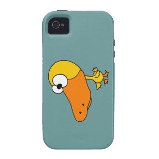VW  Funny Big Headed Duck Cartoon Case Mate iPhone 4 Covers