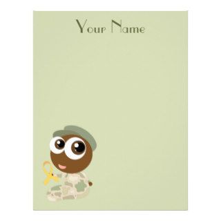 Cute Personalized Kids Military Family Stationery Personalized Letterhead