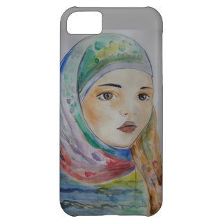 Multicolor veil, scarved girl, muslim girl, woman cover for iPhone 5C