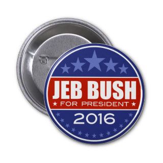 Jeb Bush for President 2016 Pin