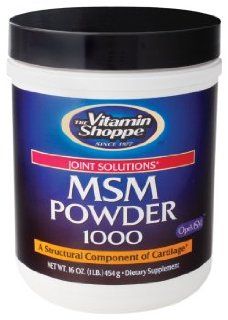 the Vitamin Shoppe   Msm Powder 1000, 1000 mg, 454 g powder Health & Personal Care