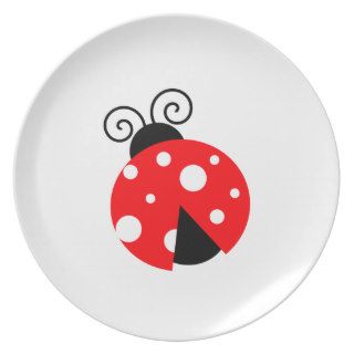 Cute Ladybug Plates