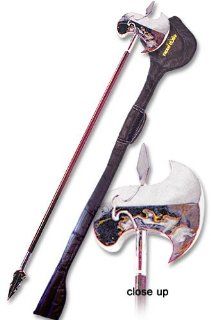 Long Weapon   Wushu Long Stick Axe  Martial Arts Weapons  Sports & Outdoors