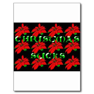 Christmas Sucks Postcard