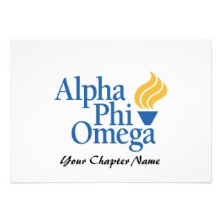 Alpha Phi Omega Color   Torch Invitations