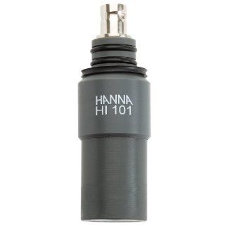 Hanna Instruments HI101 PVC Submersible pH Electrode with BNC Female Connector 0 to 13 pH Lab Electrodes