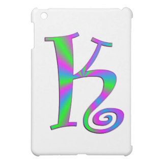 Monogram Letter K Fun Cover For The iPad Mini