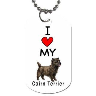 I Love My Cairn Terrier Dog Tag 