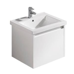 Vigo Bianca 23 in. Single Bathroom Vanity with Vanity Top in White Gloss VG09034001K1