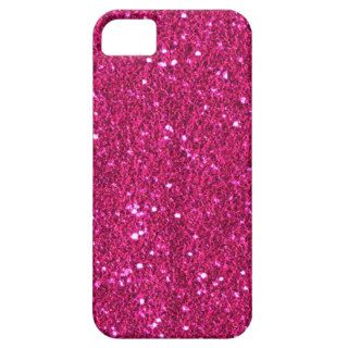 Hot Pink Faux Glitter Case Mate iPhone 5 Case