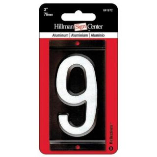The Hillman Group 3 in. Aluminum Reflective Number 9 841672