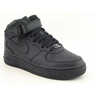 Nike Boys 'Air Force 1 Mid (GS)' Leather Athletic Shoe (Size 9.5 ) Nike Athletic
