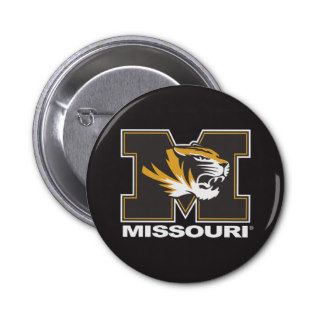 M & Tiger Head Missouri   White Pins