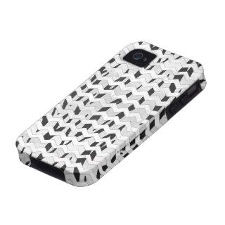 Tiger Black and White Print Vibe iPhone 4 Cases