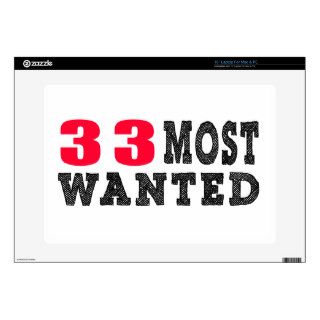 33 most wanted funny birthday designs 15" laptop skin