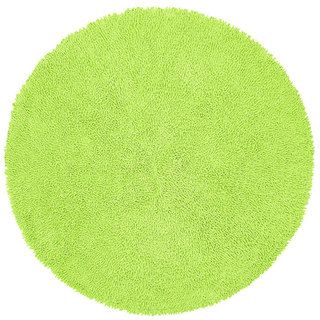 Chenille Green Shag Rug (5' Round) St Croix Trading Round/Oval/Square