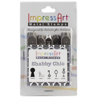 Design Stamp Pack 5 Pieces Shabby Chic Metal Crafting