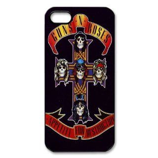 Custom Gun Roses Cover Case for iPhone 5 5S LS 1384 Cell Phones & Accessories