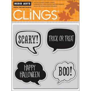 Hero Arts Cling Stamps Scary Hero Arts Clear & Cling Stamps