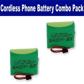 Memorex MPH 6929 Cordless Phone Battery Combo Pack includes 2 x EM CPH 459 Batteries Electronics