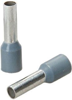 Greenlee 474/18 AWG 12 by 26mm Long DIN Insulated Wire Ferrules, Gray, 100 Pack   Sockets  