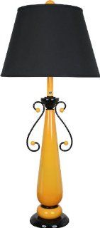 Van Teal 804772PR Barcelona 1 Light Pair of Table Lamps, Black Lustrous and Radiance Lustrous Finish with Bradley Black Fabric Shade    