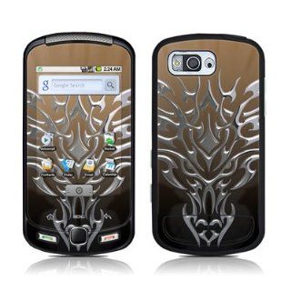 Tribal Dragon Chrome Design Protector Skin Decal Sticker for Samsung Moment SPH M900 Sprint Smartphone Electronics