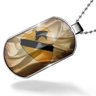 Dogtag 1st Cavalry Division United States Flag Dog tags necklace   Neonblond Jewelry