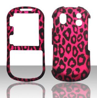 2D HotPink Leapord Samsung Intensity II 2 U460 Verizon Case Cover Hard Phone Case Snap on Cover Rubberized Touch Faceplates Cell Phones & Accessories