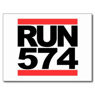 Run 574 Indiana South Bend, Elkhart, Goshen Post Card
