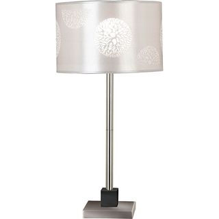 Hyde 26 inch Brushed Steel Table Lamp Design Craft Table Lamps