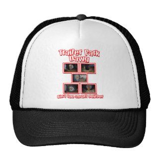 Funny Trailer Park Dawg Red Mesh Hats