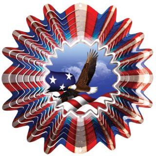 Animated Eagle Wind Spinner  Wind Sculptures  Patio, Lawn & Garden