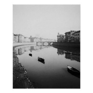 View Along the River Arno Posters