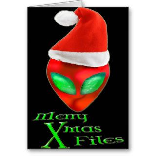 Merry Alien Xmas Files Card