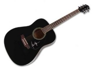 James Taylor Autographed Signed Black Acoustic Guitar & Proof James Taylor Entertainment Collectibles
