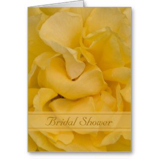 Yellow Rose Bridal Shower Invitation Card