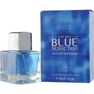 Blue Seduction Eau De Toilette Natural Spray by Antonio Banderas, 1 Fluid Oun  Beauty