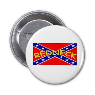 Confederate Proud Redneck Flag Pin