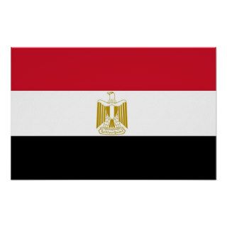 Framed print with Flag of Egypt