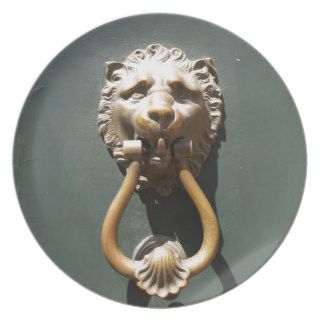 Roman Lion Doorknocker Party Plate