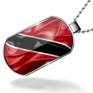 Dogtag Trinidad and Tobago 3D Flag Dog tags necklace   Neonblond Jewelry