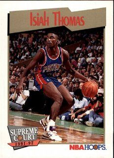 1991 NBA Hoops   Isiah Thomas   Pistons   Card 464 Sports & Outdoors
